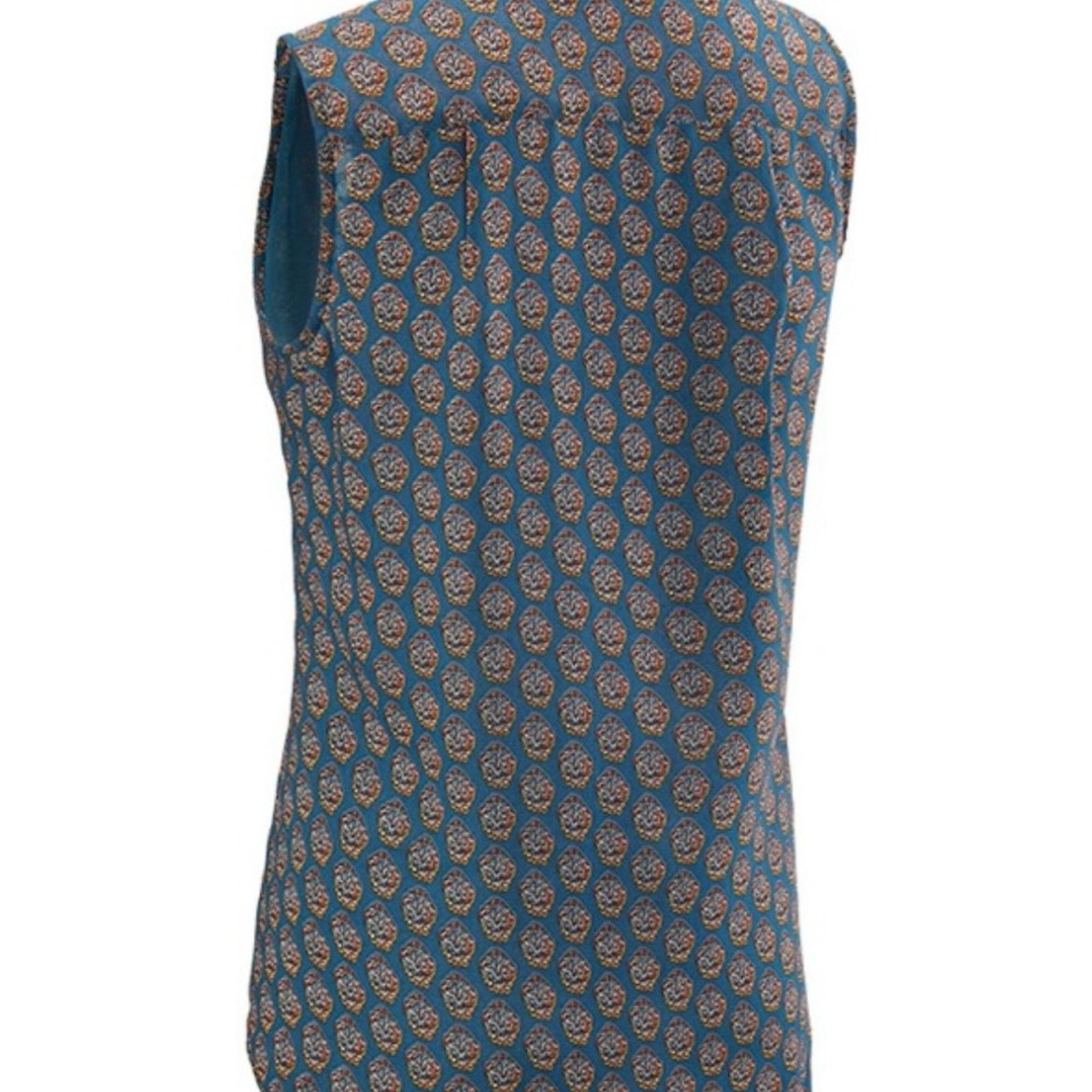 Cabi Blue and Orange Patterned Blouse - Picture 14 of 16